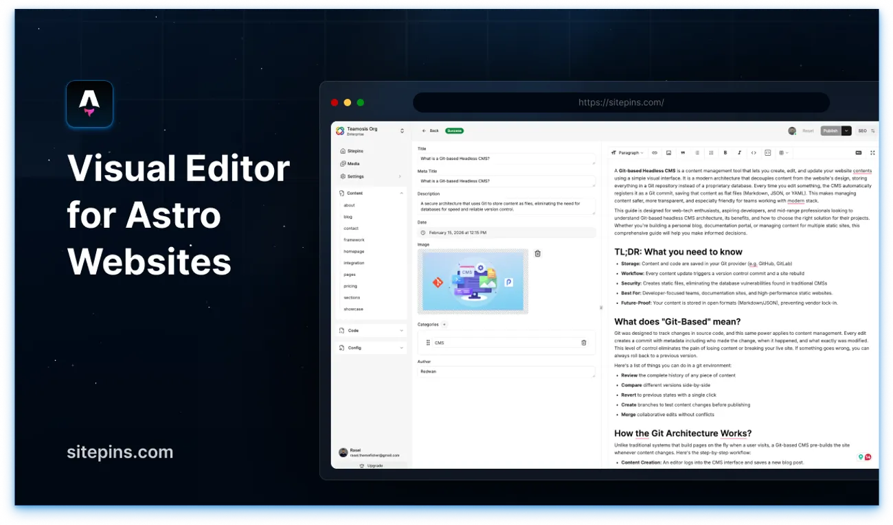How to Give Your Astro Site a Visual Editor for Non-Technical Users