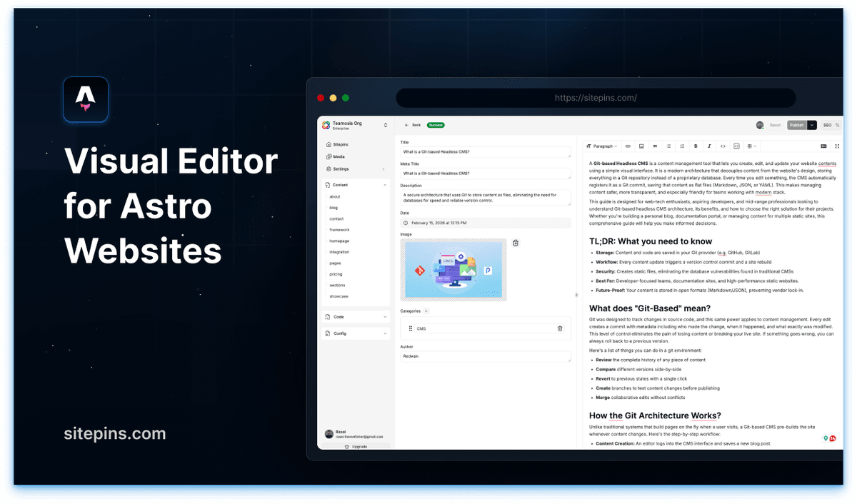 How to Give Your Astro Site a Visual Editor for Non-Technical Users