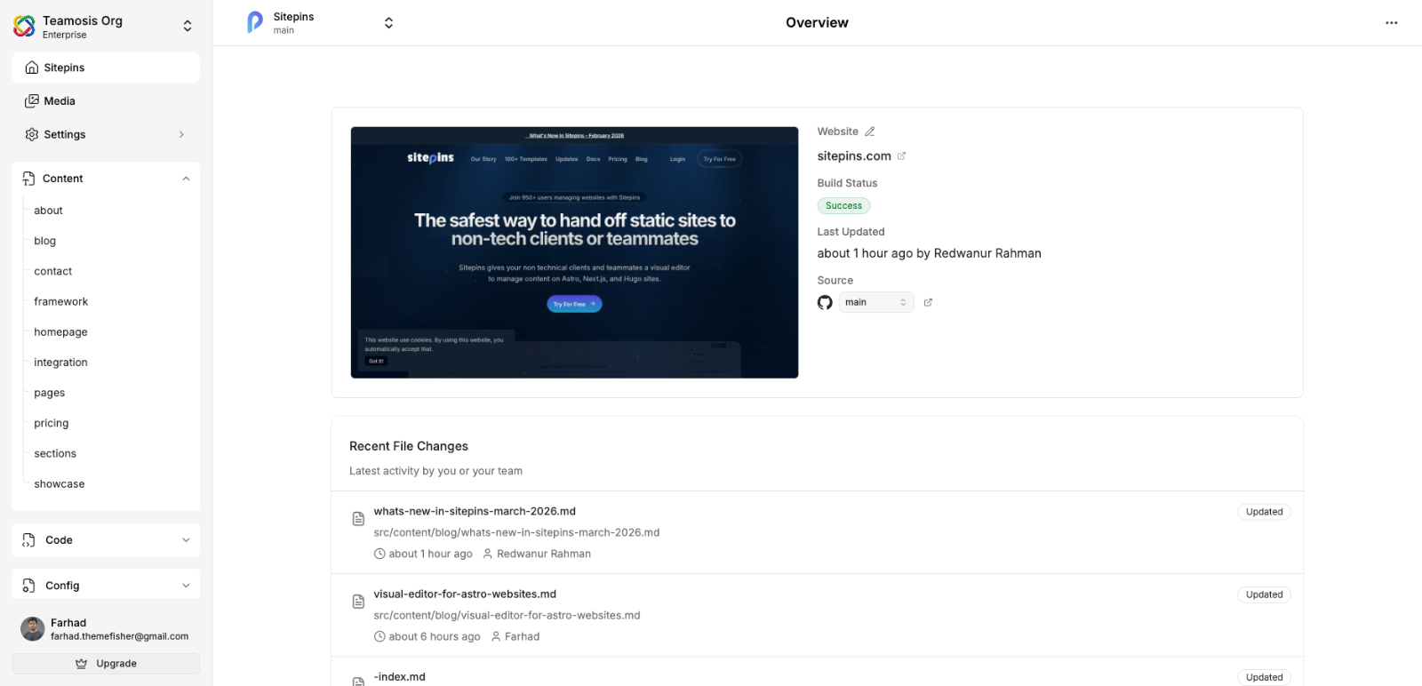 sitepins-dashboard-overview